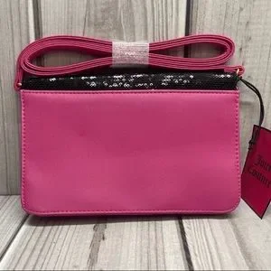 Juicy Couture HOTPink and Black Sequin NWT NEW Juicy Couture Hot Pink & Black Faux Leather Backpack  main image 2